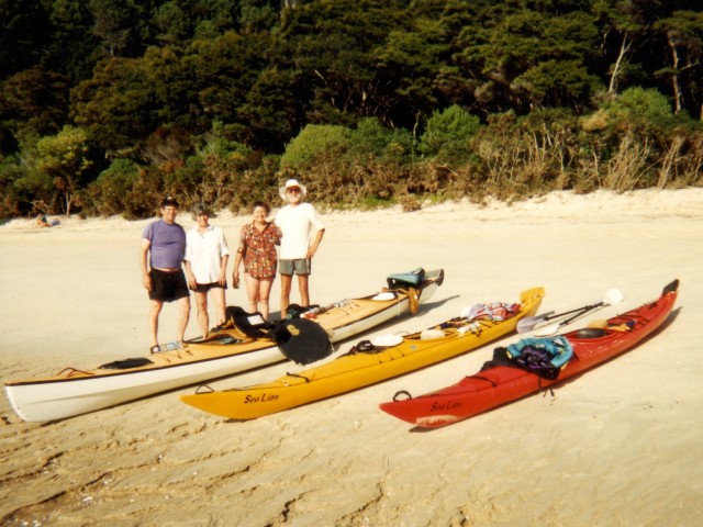 Kayaks on Beach